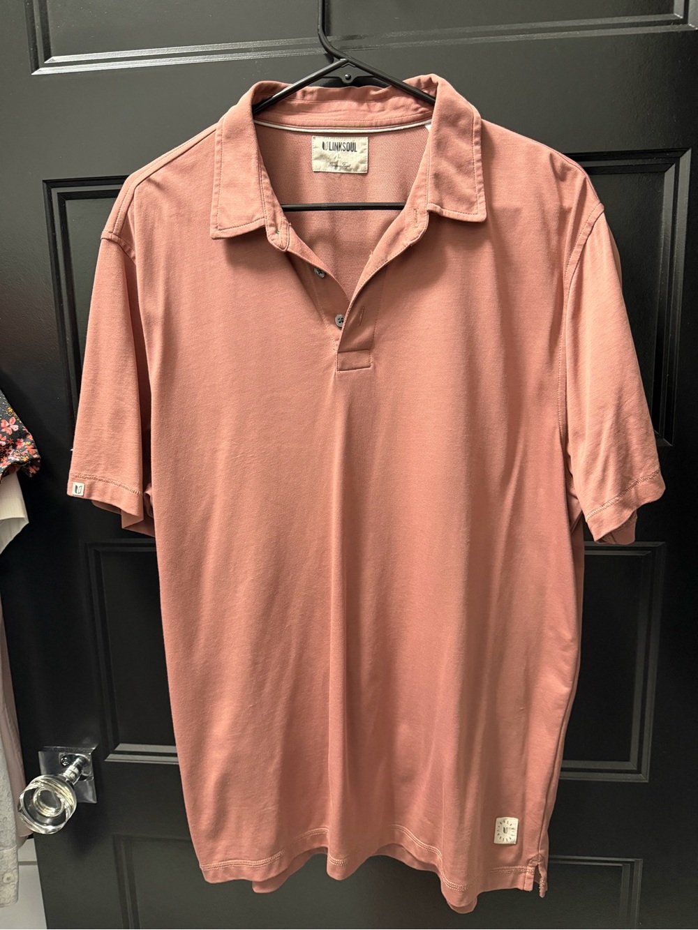 Linksoul Men's Rosewood Short Sleeve Polo